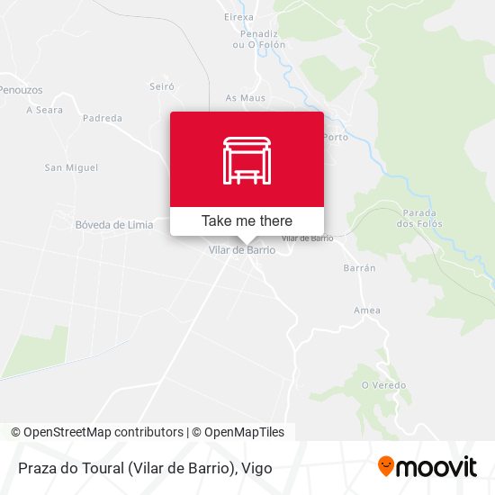 Praza do Toural (Vilar de Barrio) map