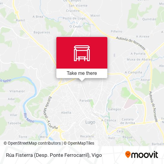 Rúa Fisterra (Desp. Ponte Ferrocarril) map