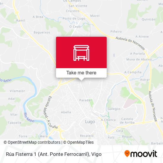 Rúa Fisterra 1 (Ant. Ponte Ferrocarril) map