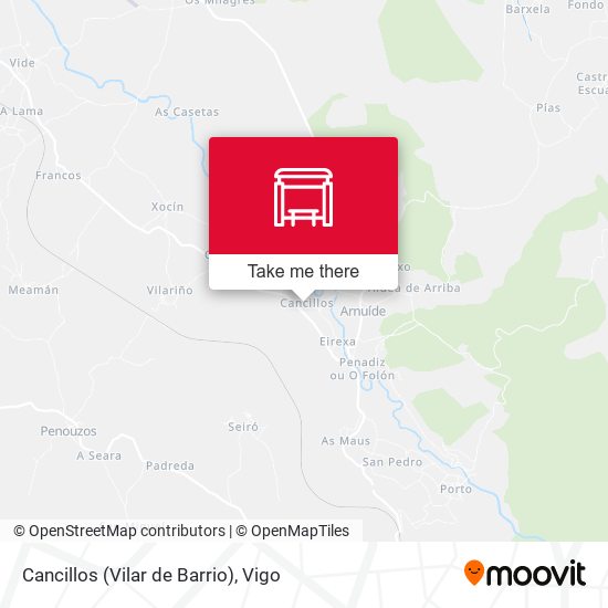 Cancillos (Vilar de Barrio) map