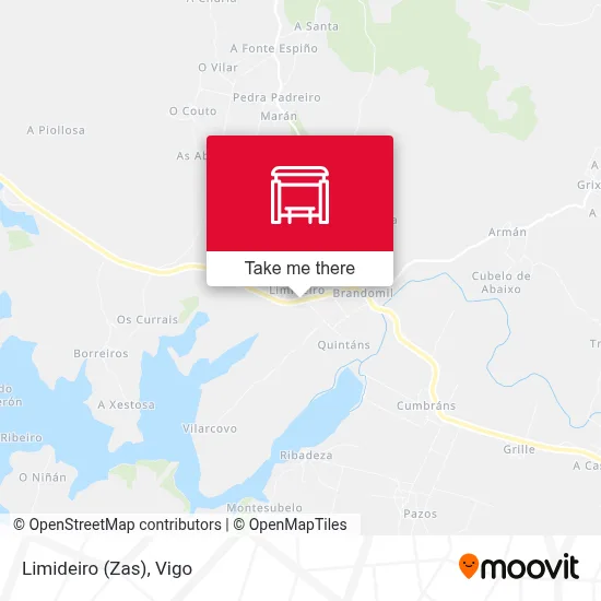 Limideiro (Zas) map