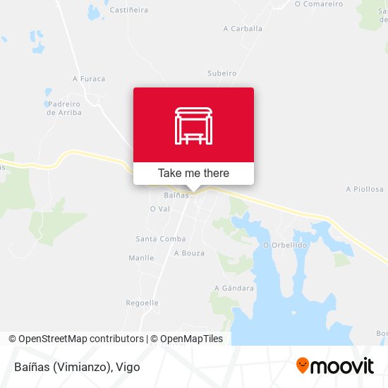 Baíñas (Vimianzo) map