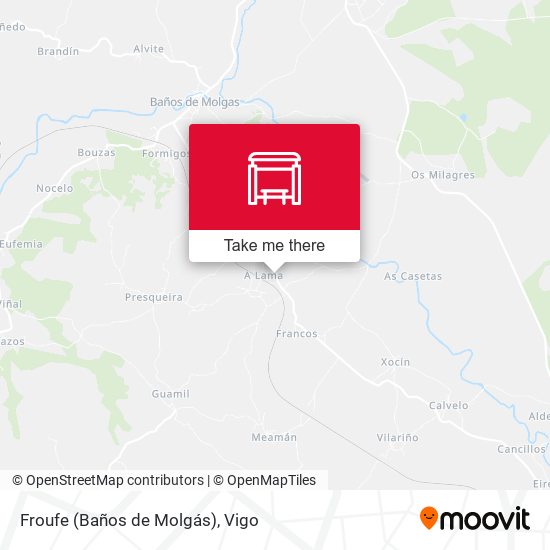 Froufe (Baños de Molgás) map