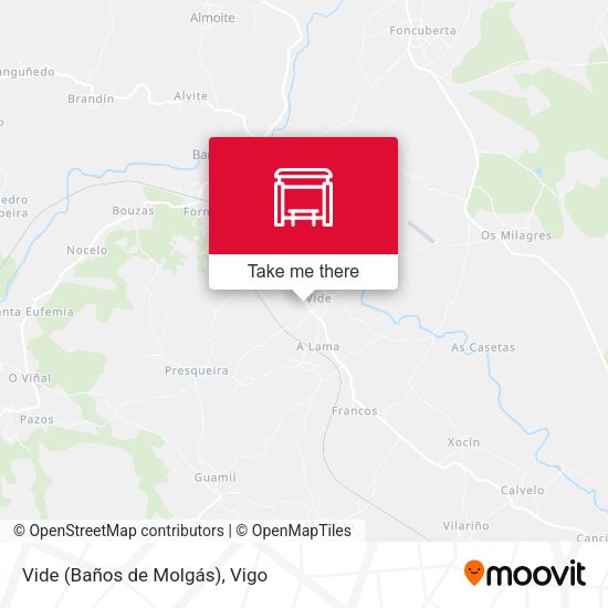 Vide (Baños de Molgás) map