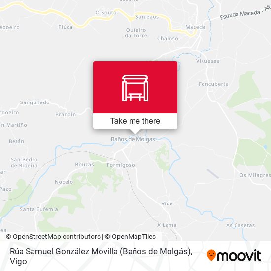 Rúa Samuel González Movilla (Baños de Molgás) map