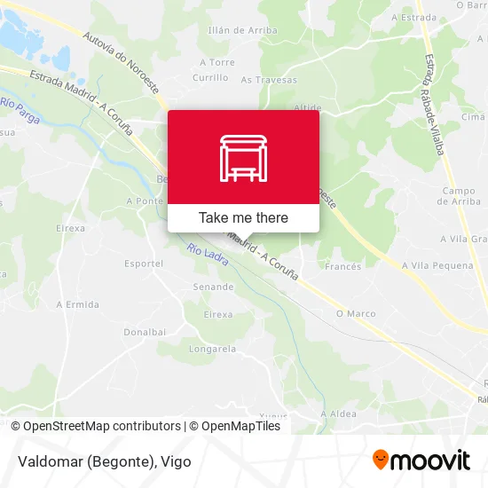 Valdomar (Begonte) map