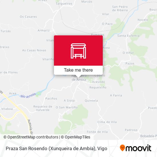 Praza San Rosendo (Xunqueira de Ambía) map