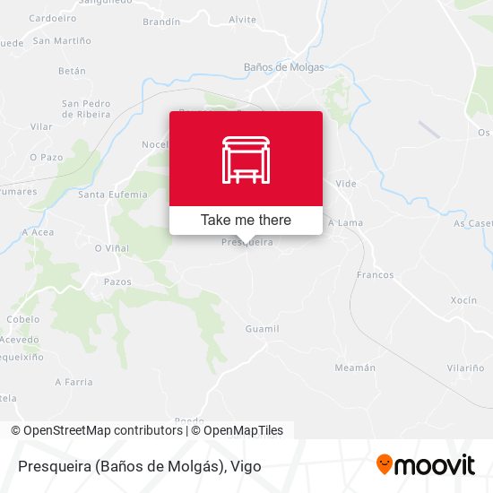 Presqueira (Baños de Molgás) map