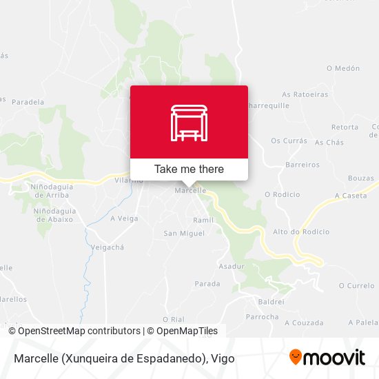 Marcelle (Xunqueira de Espadanedo) map