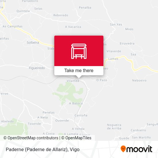 Paderne (Paderne de Allariz) map