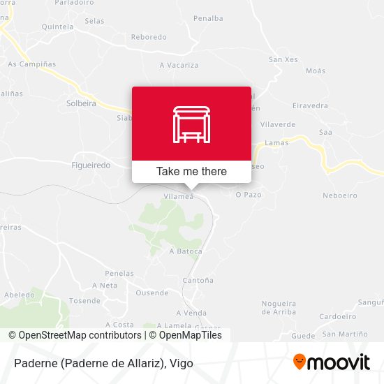 Paderne (Paderne de Allariz) map
