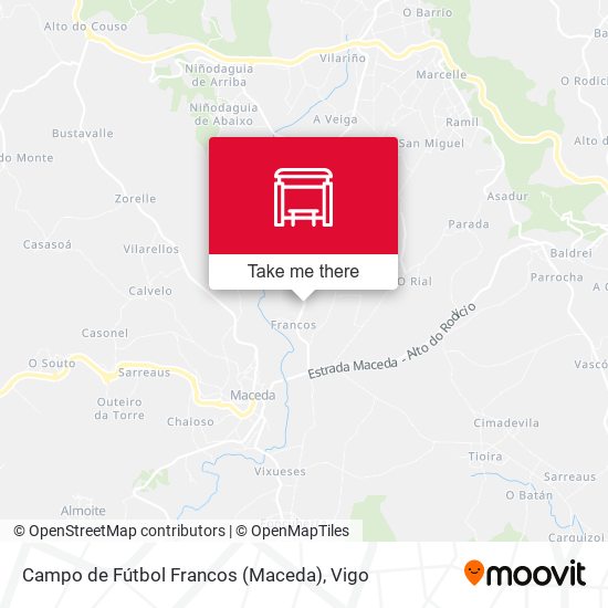 Campo de Fútbol Francos (Maceda) map