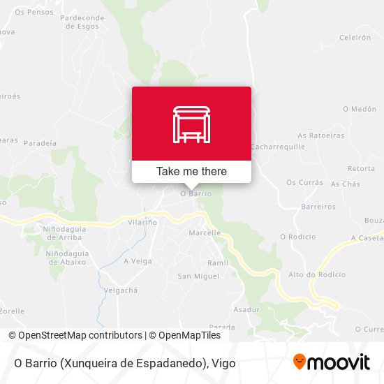 O Barrio (Xunqueira de Espadanedo) map