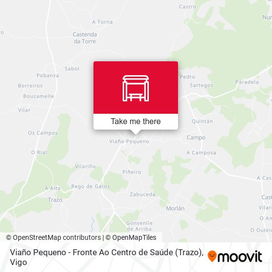 Viaño Pequeno - Fronte Ao Centro de Saúde (Trazo) map