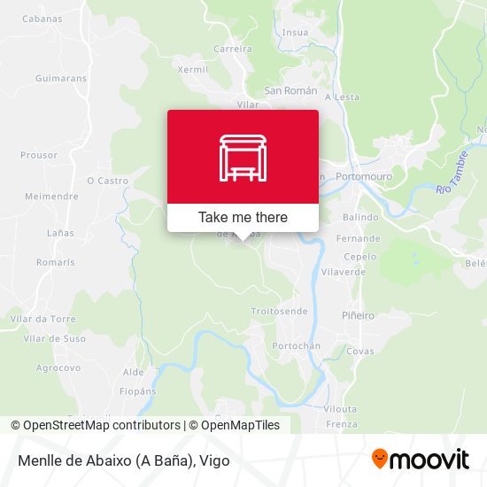 Menlle de Abaixo (A Baña) map