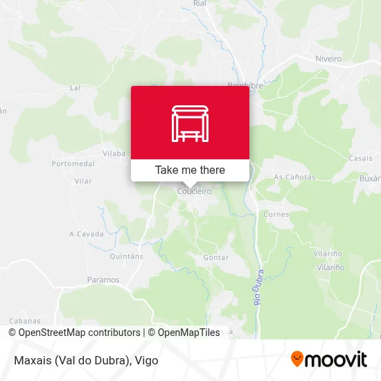 Maxais (Val do Dubra) map