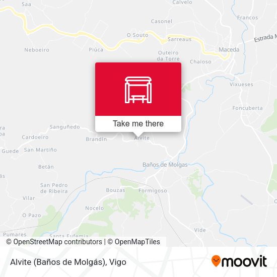 Alvite (Baños de Molgás) map