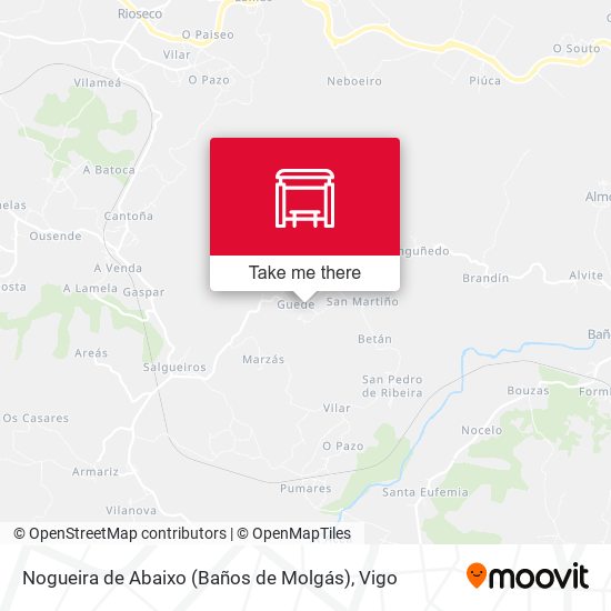 Nogueira de Abaixo (Baños de Molgás) map