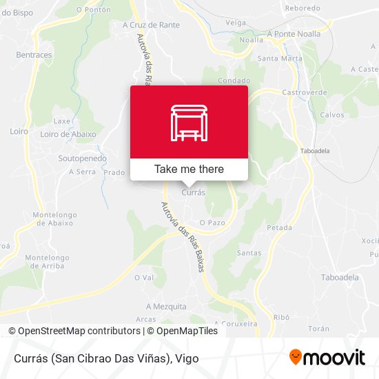 Currás (San Cibrao Das Viñas) map