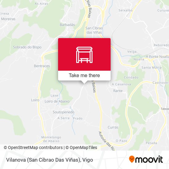 Vilanova (San Cibrao Das Viñas) map