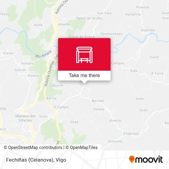 Fechiñas (Celanova) map