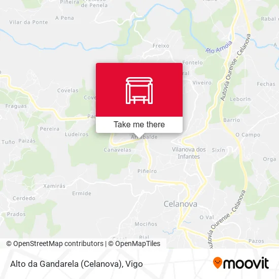 Alto da Gandarela (Celanova) map
