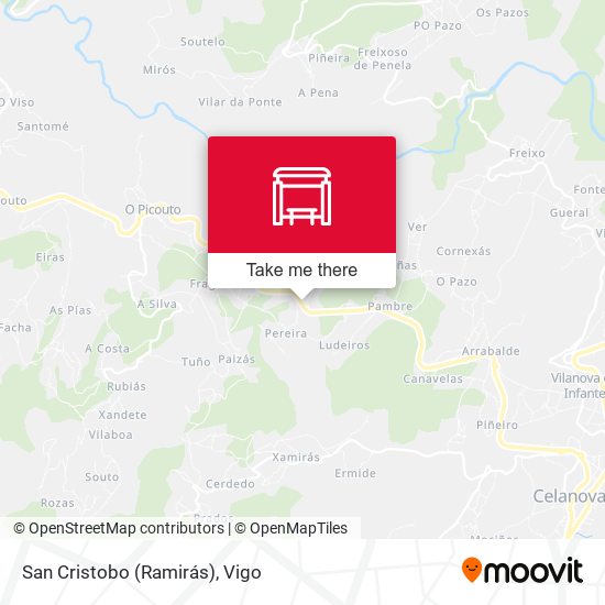 San Cristobo (Ramirás) map