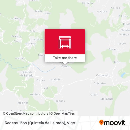 Redemuíños (Quintela de Leirado) map