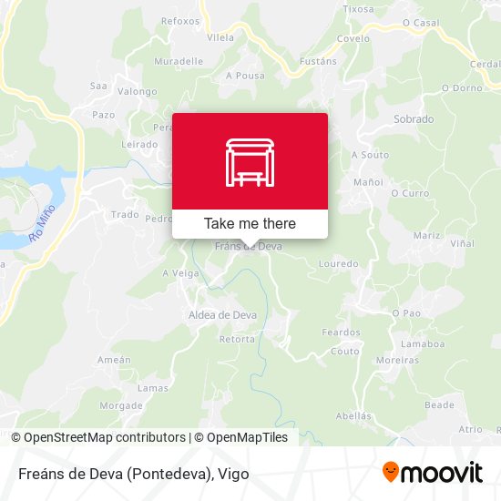 Freáns de Deva (Pontedeva) map