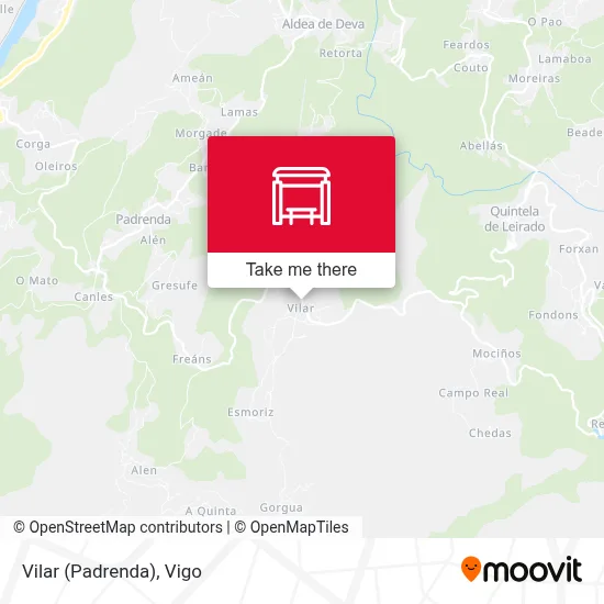 Vilar (Padrenda) map