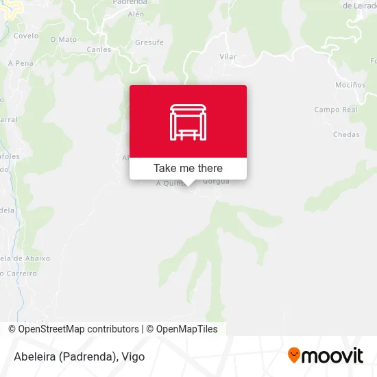 Abeleira (Padrenda) map