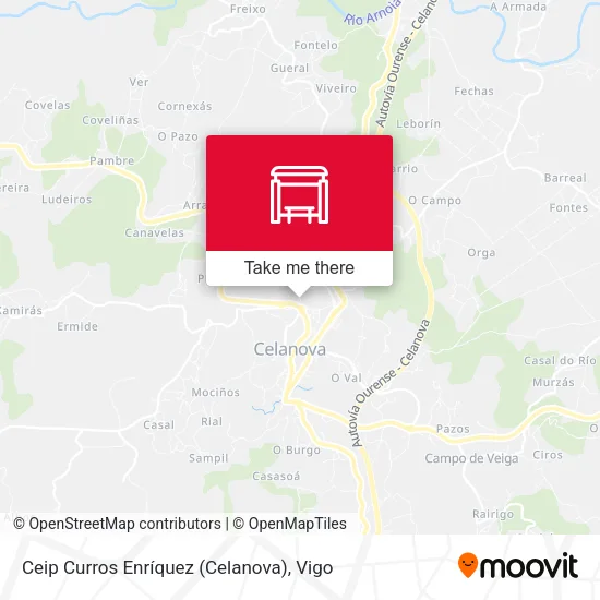 mapa Ceip Curros Enríquez (Celanova)
