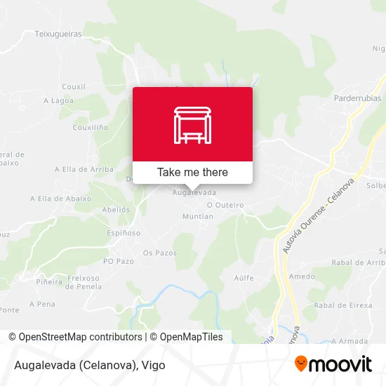 Augalevada (Celanova) map