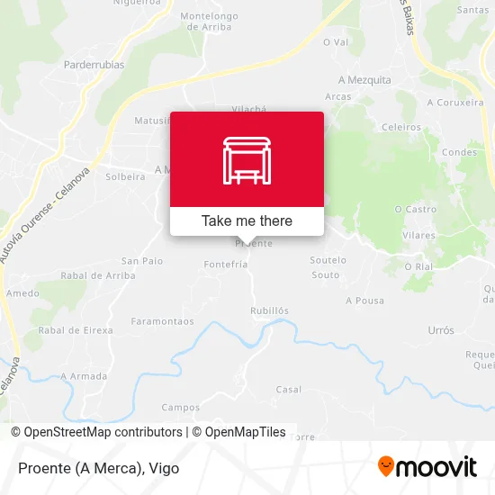 Proente (A Merca) map