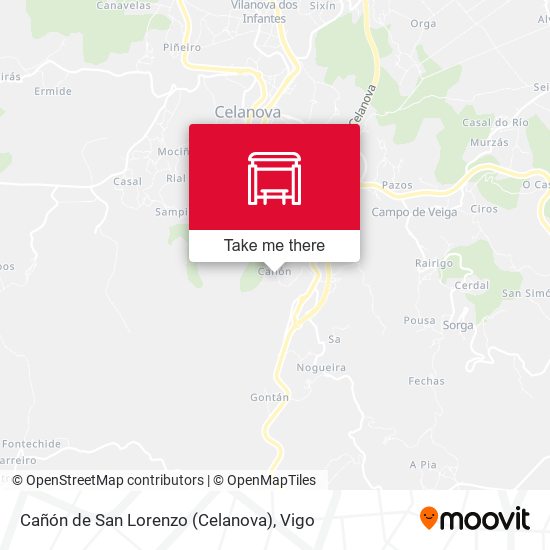 Cañón de San Lorenzo (Celanova) map