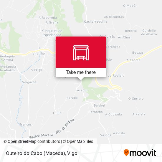 Outeiro do Cabo (Maceda) map