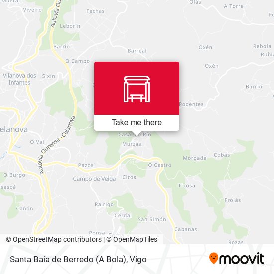 Santa Baia de Berredo (A Bola) map