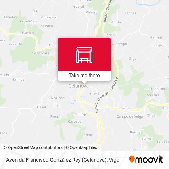 Avenida Francisco González Rey (Celanova) map
