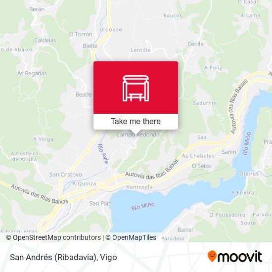 San Andrés (Ribadavia) map