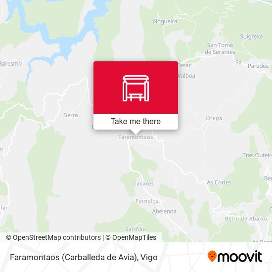 Faramontaos (Carballeda de Avia) map