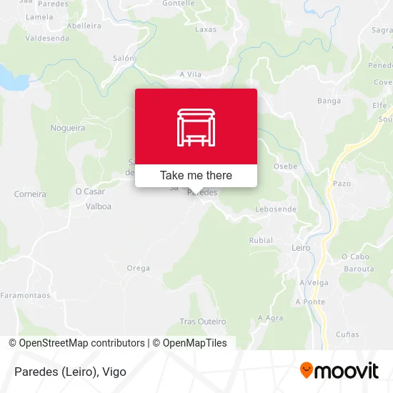 Paredes (Leiro) map
