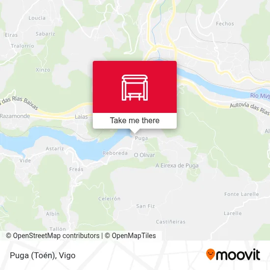 Puga (Toén) map
