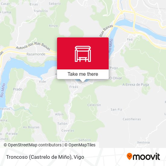 Troncoso (Castrelo de Miño) map