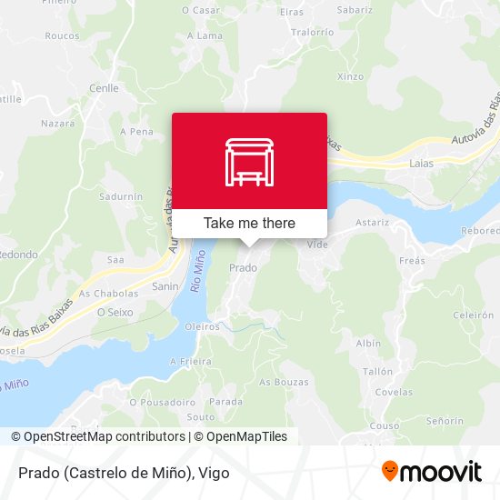 Prado (Castrelo de Miño) map