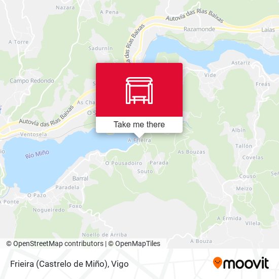 Frieira (Castrelo de Miño) map