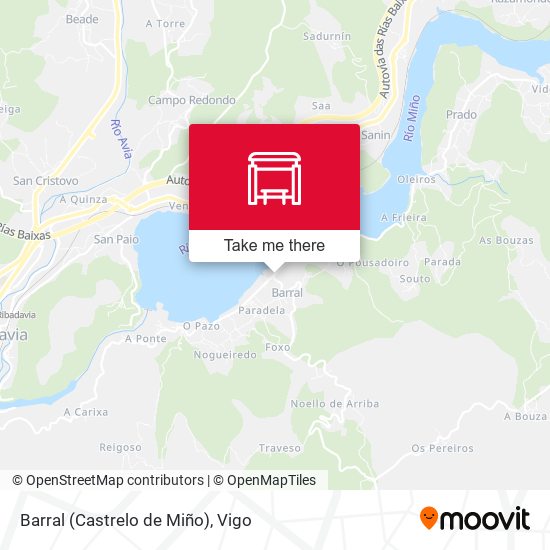 Barral (Castrelo de Miño) map