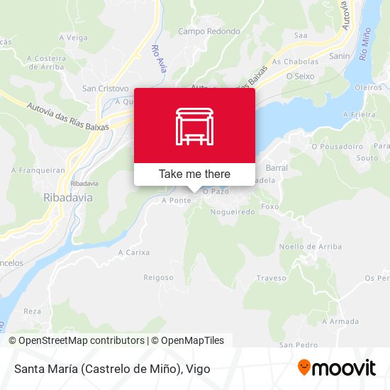 Santa María (Castrelo de Miño) map