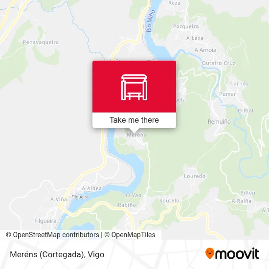 Meréns (Cortegada) map