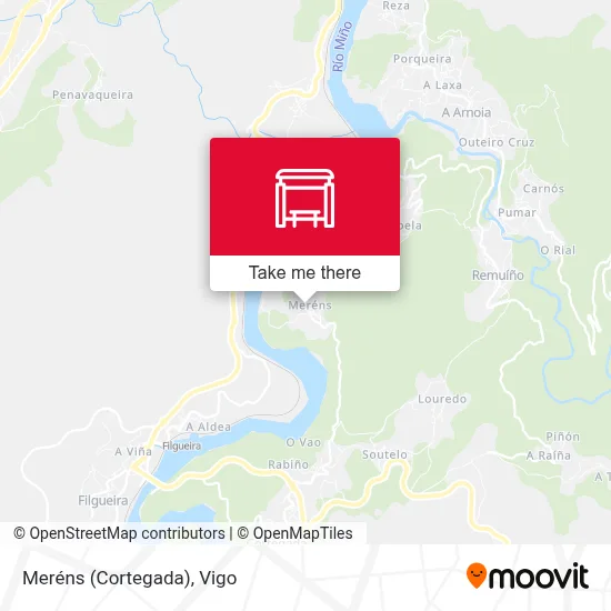 Meréns (Cortegada) map
