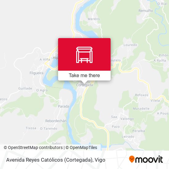 Avenida Reyes Católicos (Cortegada) map